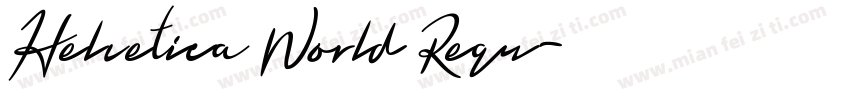 Helvetica World Regu字体转换